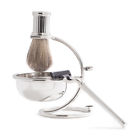 Bb12 Bey Berk Silver Shaving Set Razor Pure Badger 797140570127
