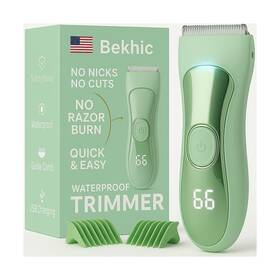 Bekhic 977886780071 Bikini Body And Groin Hair Trimmer With Led Light Waterproof Electr... Fas