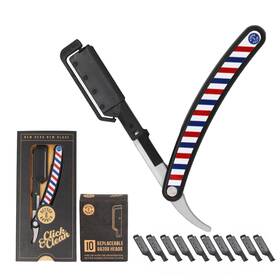 Better Barber 290017756301 Patented Straight Edge Razors For Men Close Shaving Razor Beard With 11