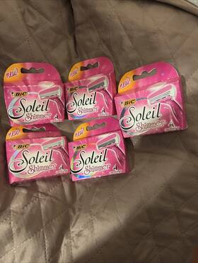 Bic 010550718340 5 Boxes Of 4 Cartridges Soleil Shimmer Refill Razor Blades Each