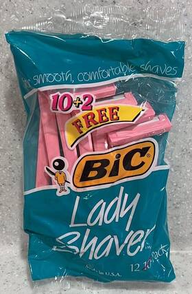 Bic 070330701779 Vtg 1994 Lady Shavers 10pk 2 Bonus Razors Nip/nos Movie Prop/use Pastel Pink