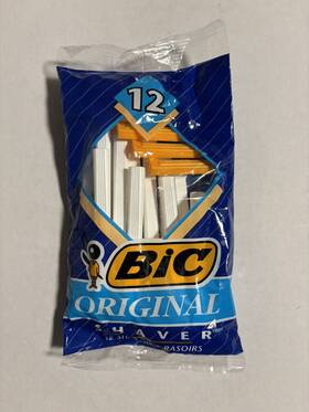 Bic 070330708402 Vintage 1999 Original Disposable Shavers Pack Of 12 Brand New