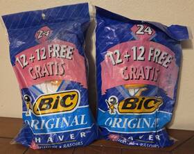 Bic 070330710580 Original Shaver Disposable Razor 24 Count Lot Of 2 48