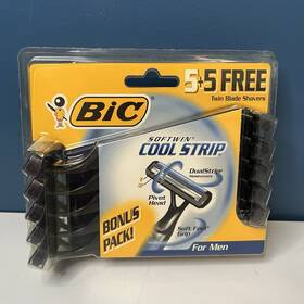 Bic 070330711242 Vtg Softwin Cool Strip Twin Blade Shavers For Men