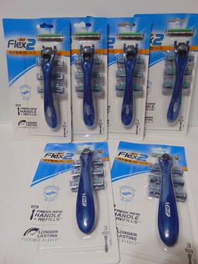 Bic 070330742925 Flex 2 Hybrid Razor Blade 6 Packs Each Pack With 3 Cartridges 18 Total