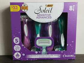 8-pac Bic 070330747227 Gift Set Soleil Sensitive Advanced Womens Disposable Razors