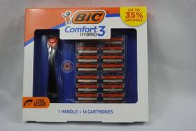 Bic 070330748675 Comfort 3 Hybrid Razor Gift Set - Includes 1 Handle 16 Cartridges