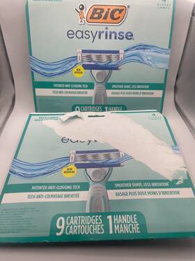 Bic 070330749344 Easyrinse Anti-clogging Refillable Womens Razors With 4 Blades Lot Of 2