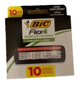 Bic 070330751064 Flex 4 Sensitive Razor Cartridges - Blades 10 New