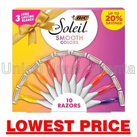 Bic 070330751408 Soleil Smooth Colors Gift Set 10 Razors Per Package - Lowest Price