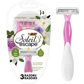 Bic 070330751781 Soleil Escape Womens Disposable Razors 3 Blades For A Comfortable Shave