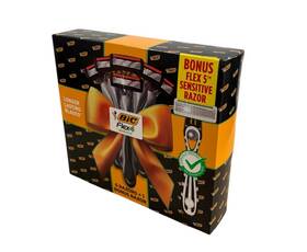 Bic 070330752528 Flex 4 Sensitive Mens Manual Razors 6 Count With Bonus 5