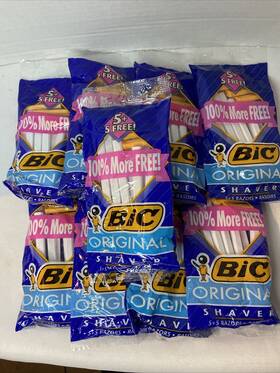 Bic 070330810488 Lot Of 9 10-pack New Vintage 1997 Original Shaver Razors Normal Skin