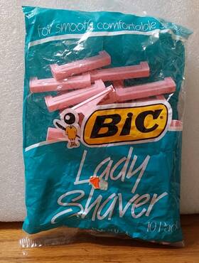 Bic 070330900509 Lady Shaver Pink Womens Disposable Razors New Made In Usa Vintage 1990 10pk
