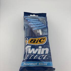 Bic 070330915619 Twin Select Razors For Normal Skin - 10 Count New Old Stock 1992 Nos