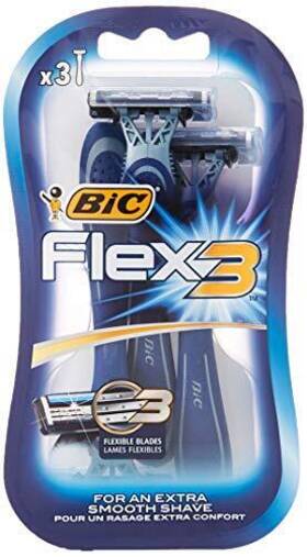 Bic 086123363786 Flex 3 Comfort Disposable Razors - Pack Of