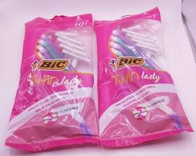 Bic 086127500941 2x Twin Lady 2 Blades Dispodable Razors 10 Pieces Inside New