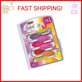 Bic 195925566820 Soleil Color Collection Razors 16 Count