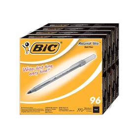 305193 Bic Round Stic Xtra Life - 96 Count Black