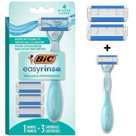396075206379722 Bic Easyrinse Razor Anti-clogging Disposable Razors Womens 4 Blades 3pk