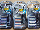 Bic 4 4pk New Hybrid Flex Men Disposable Razor 16 Replacement Free Ship 070330726550
