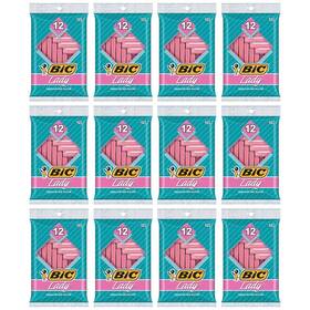 Bic 639939929757 Lady Shaver Womens Disposable Razor Single Blade 12ct 12 Pack