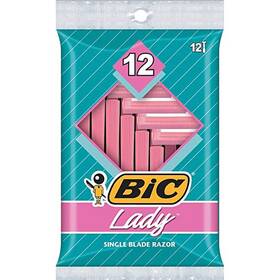 Bic 639939929771 Lady Shaver Womens Disposable Razor Single Blade 12ct 24 Pack