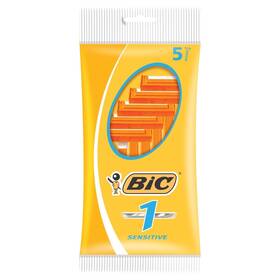 8385212 Bic Men Classic Sensitive Disposable Razors 5 Count Pack Of 1 Orange