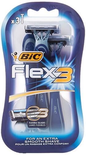 923043 Bic Flex 3 Comfort Disposable Razors - Pack Of