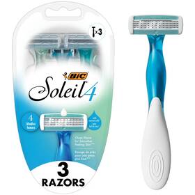 Bic410-w3 Bic Soleil 4 Womens 4-blade Disposable Razors 3 Count