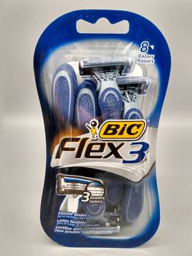 Bis3fmp41 Bic Flex 3 Mens Disposable Shaving Razor Flexible Blades Razors In Package
