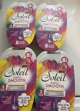 Cib74814 Bic Soleil Simply Smooth Disposable Razors 8 X4. 32 Total
