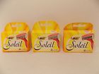 Bic Lot Of 3 Soleil Razors 12 Blades In All Nib 070330716506