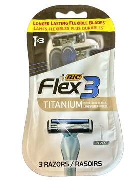 N2-755 Bic Flex 3 Blade Disposable Razors For Men Handle New Pack