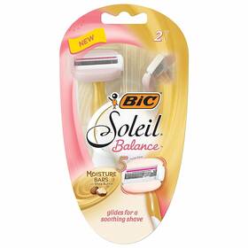 Bis5bwp21 Bic Razors Soleil Glide Womens Disposable With Moisture Bars 2 Count Pack Of