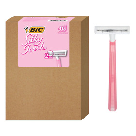 Bic Silky Touch Womens Disposable Razor Twin Blade 40 Count