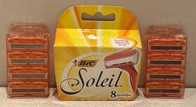 Bic Soleil 070330716513 Cartridge Refills. Pack Of 8 Two 4-packs Total 16 Cartridges New
