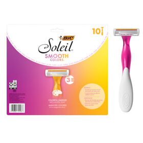 Sx3w10ec-ast Bic Soleil Color Collection Womens Disposable Razors 10-count 3 Blades