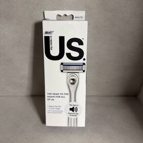 Syru2tqdc-blk Bic Us. 5-blade Shaving Razor Starter Kit For Men And Women 2-count