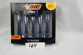 Wm998241022 Bic Flex 3 Shaving Kit 10 Razors Handle With Flexible Blades Durable
