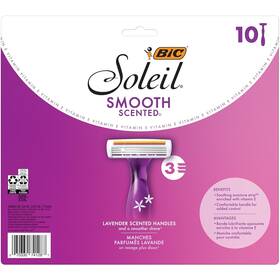 Yxp3 Bic Soleil Smooth Scented Women Razors 3 Blades With Moisture Strip 10 Pack-box Dmgd