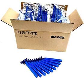 Big Box Of Razors 864748000230 100 Razor Blades Premium Disposable Stainless Steel Hospitality Qualit