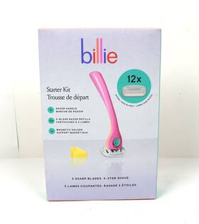 Billie 840315501553 5-blade Razor Starter Kit 1 Handle 12 Refills Magnetiholder