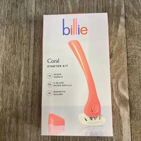 Billie 850010111322 Women S Razor Kit - 1 Handle 2 Blade Refills Magnetic Holder Coral