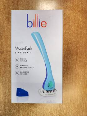 Billie 850010111964 Waterpark Razor Starter Kit- 1 Handle 2- 5 Blade Refills Holder E5d
