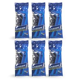 Blade 015911101154 Laser 2 Twin Disposable Razors 10 Count For Daily Shaving 6-pack