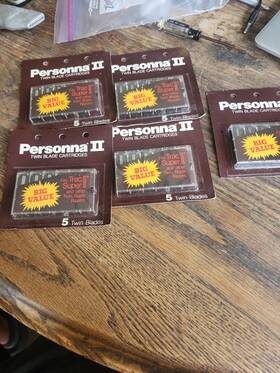 Blade 024500220027 For Gillette Trac Ii &super Ll Personna Twin Plus Razor Blades 25