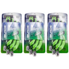 Blade 050428103975 Mens 3-blade Sensitive Skin Disposable Razors 4 Count Each Lot Of 3