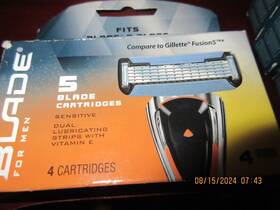 Blade 050428323373 For Men 5-blade Cartridges 4 Count