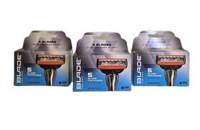 Blade 078742155593 3 Pack For Men Razor Refill Cartridges Brand New 5blade
